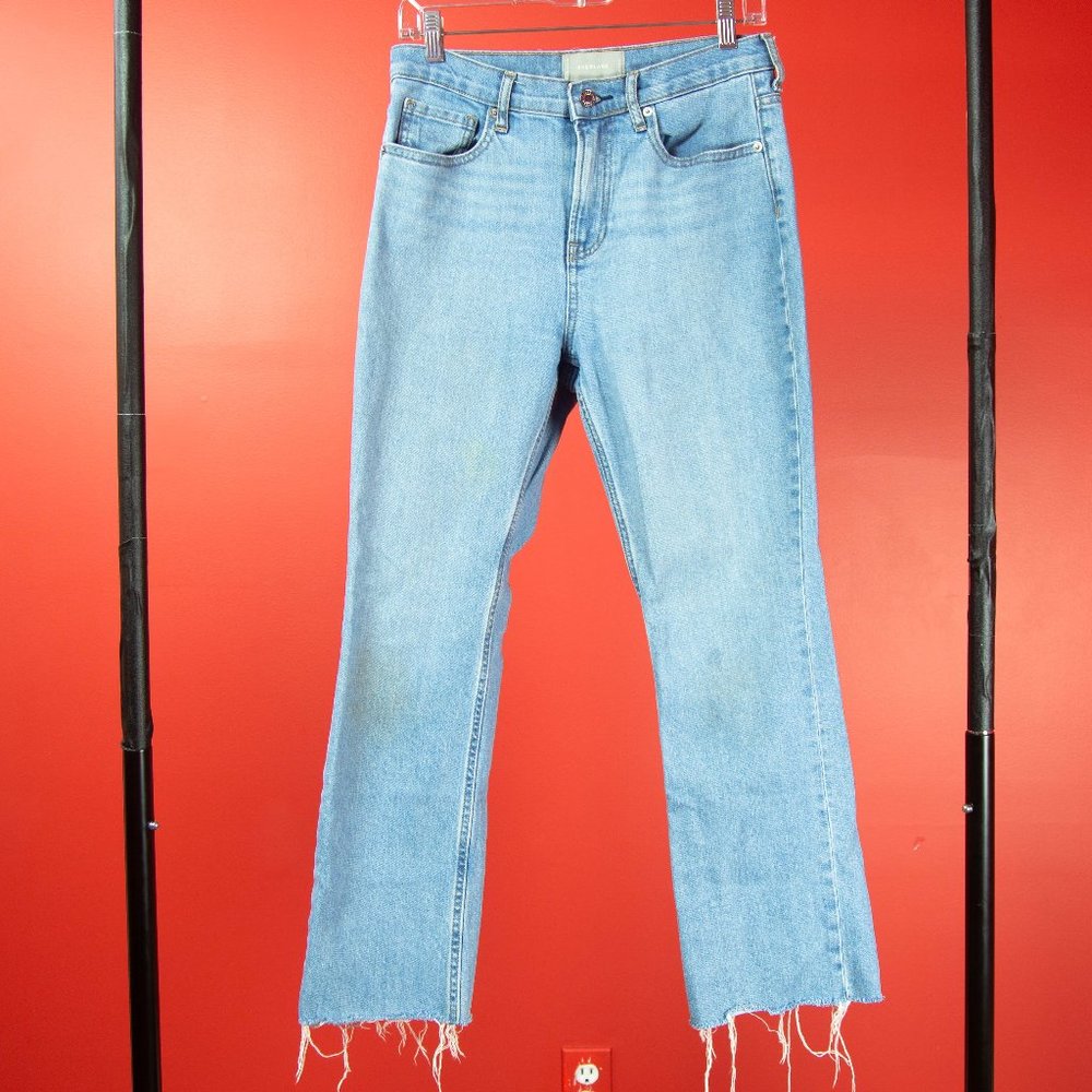 EVERLANE boot cut light wash jeans